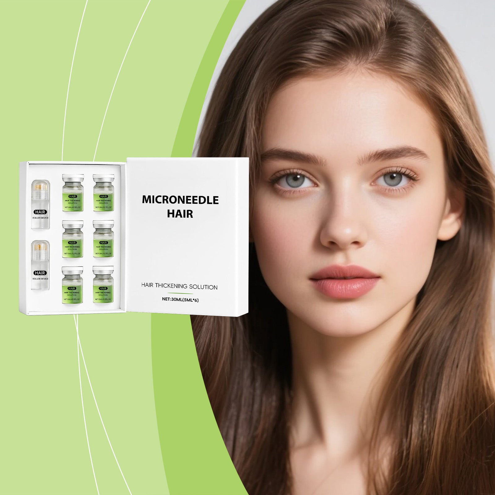 Hair Care Roller & Nourishing Solution