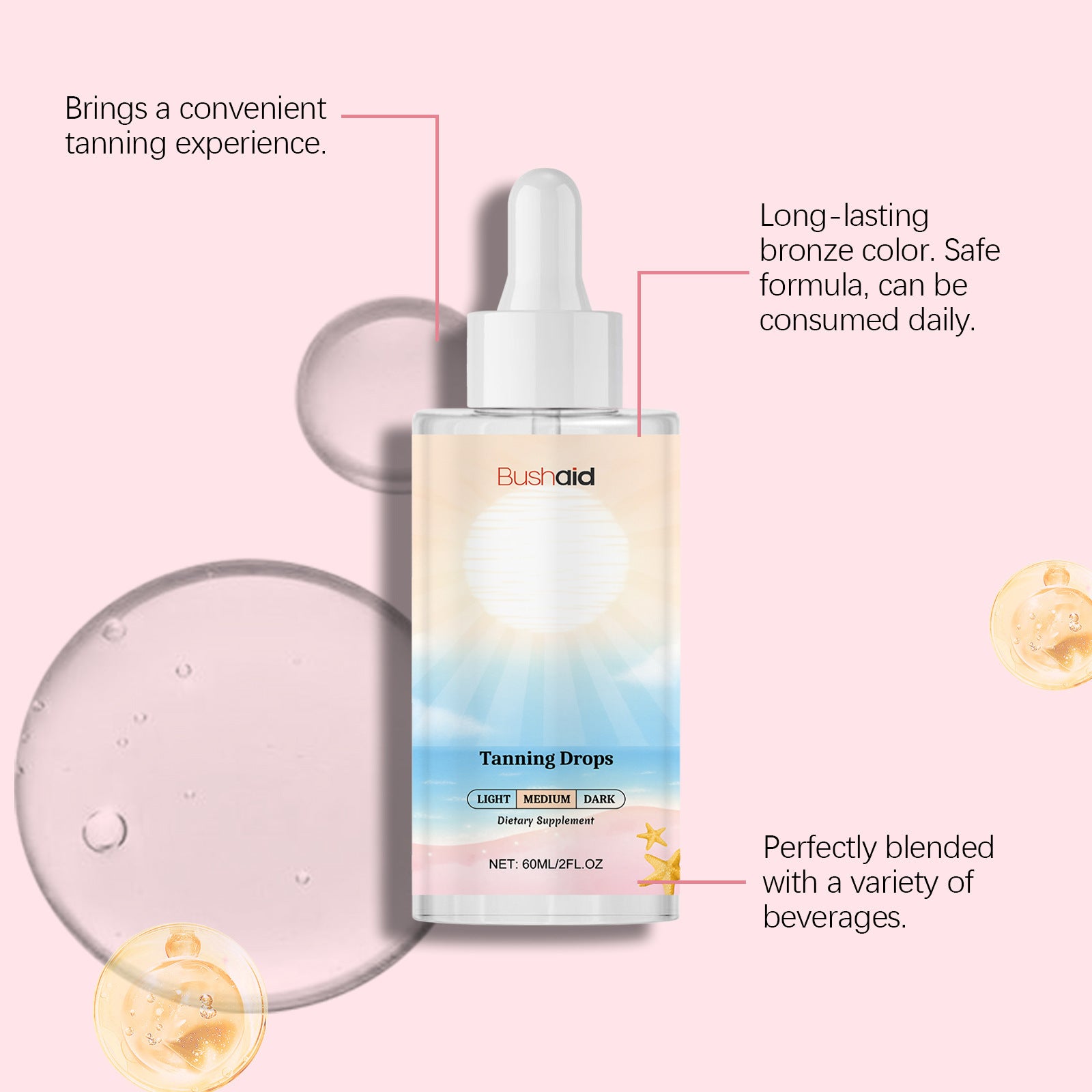 No Sunlight Tanning Drops Body Care