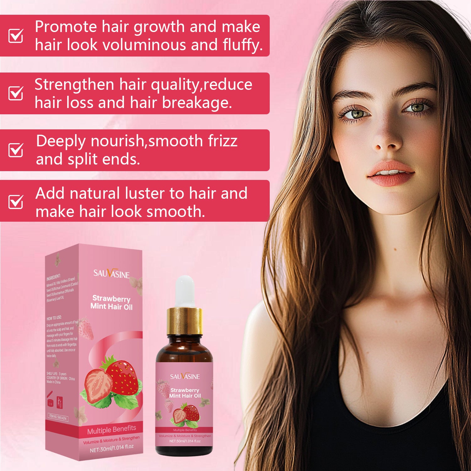 Body Care Strawberry Peppermint Oil 30ml