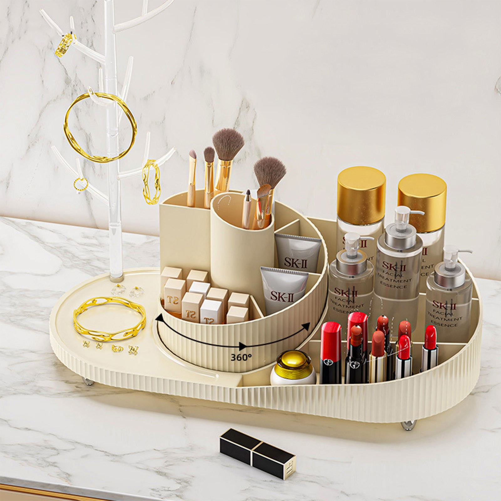 Makeup & Skincare Organizer – 360° Rotation