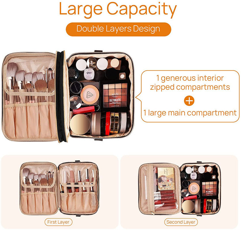 Portable Makeup & Brush Organizer